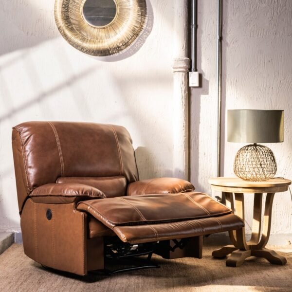 Sillon/poltrona reclinable cuero Dobson - Imagen 2